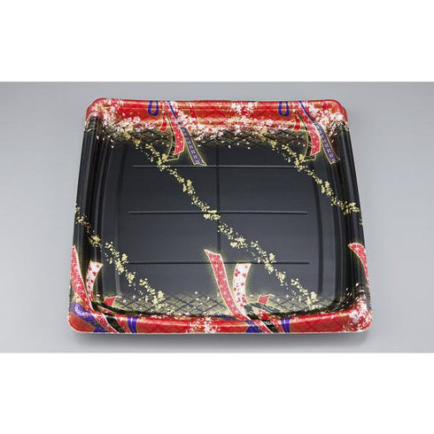 【蓋付き】SFシャチ盛310(結び舞赤) 【本体240枚・蓋240枚セット】